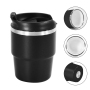 US RTS 6 oz Espresso Cup, Ceramic-Lined 18/8 Stainless Steel Coffee Cup With Lid for Espresso Machine