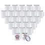 Free Shipping USA Warehouse RTS 25pcs/ctn 10oz Sublimation Stainless Steel Travel White Coffee Mug with Handle Clear Slide Lid