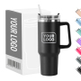 40 oz Thermobecher 40oz Tumbler with Straw Laser Engraving Blanks Customized Mug Drinkware Manufacturers 40oz Tumbler Western