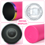 20oz rainbow Plated Straight Tumblers Insulated Double Wall Stainless Steel Skinny Tumbler Cups Wholesale with Lid and Straw