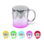 China Warehouse in Stock  Black and Gold  11oz UV Mirror Ceramic Mugs Sublimation Blanks Metallic Ceramic Coffee Ceramic Mugs