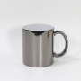 China Warehouse in Stock  Black and Gold  11oz UV Mirror Ceramic Mugs Sublimation Blanks Metallic Ceramic Coffee Ceramic Mugs