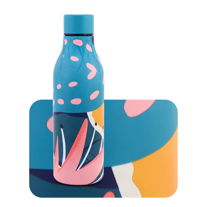 China RTS 550ml Stainless Steel Water Bottle Fashionable Design Hot Tea Insulated Thermal Flasks Vacuum Bottle for Wholesale
