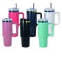 H2.0 40oz Rainbow Plated Powder Coated Stainless Steel Tumblers for Laser Engravings 6 Colors Mixed