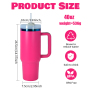 H2.0 40oz Rainbow Plated Powder Coated Stainless Steel Tumblers for Laser Engravings 6 Colors Mixed