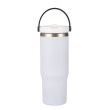 White with Black Handle