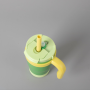 Custom logo Wholesales 14oz Kids Tumbler Double Wall 304 Stainless Steel with New Lid and Handle and Silicone Anti-slip Bottom