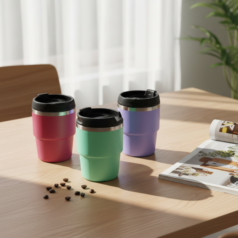 Custom 6 oz Tumbler Stainless Steel Vacuum Insulated Coffee Ice Cup Double Wall Travel Flask with Enamel Coating