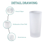 Glass Cup Sublimation Frosted Shot Glasses 3 oz Shot Glasses Blanks Personalized Glass Cups with Heavy Base