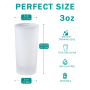 Glass Cup Sublimation Frosted Shot Glasses 3 oz Shot Glasses Blanks Personalized Glass Cups with Heavy Base