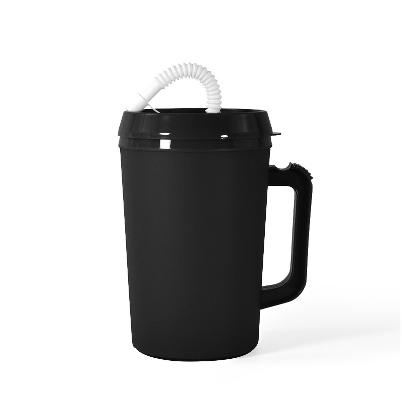 Tumblers Wholesale Bulk BPA FREE 34oz Colored Plastic Travel Cup Double Wall Plastic Beer Mug 34oz Plastic Mug