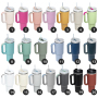 Custom Logo 40oz H2.0 Powder Coated Stainless Steel Insulated Water Bottle Travel Mug Tumbler Cup with Handle for Laser Printing