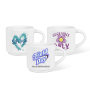 Cups with logo Coffee Mug Ceramic Antiscrach Mini Tumbler 2.5oz Espresso Shot Cups Ceramic Coffee Mugs