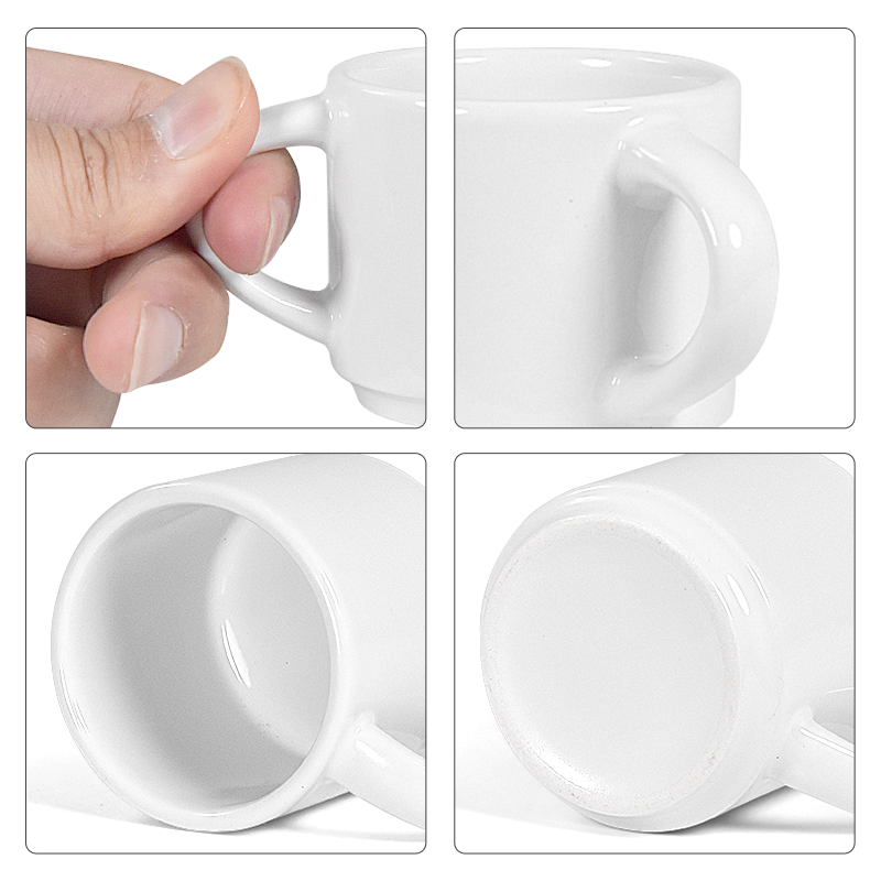 Cups with logo Coffee Mug Ceramic Antiscrach Mini Tumbler 2.5oz Espresso Shot Cups Ceramic Coffee Mugs