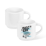 2.5oz Mini Creamic Coffee Mug Sublimation Blank Small Custom White Espresso Cup with Handle