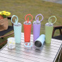Custom logo 850ml Sports Travel Water Bottle Double Wall Stainless Steel Insulated Tumbler Handle Lids Leak-proof Sippy Straws