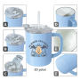 Custom LOGO 16oz Double Wall Stainless Steel Tumbler with White Enamel 2in 1 Drinking Lids
