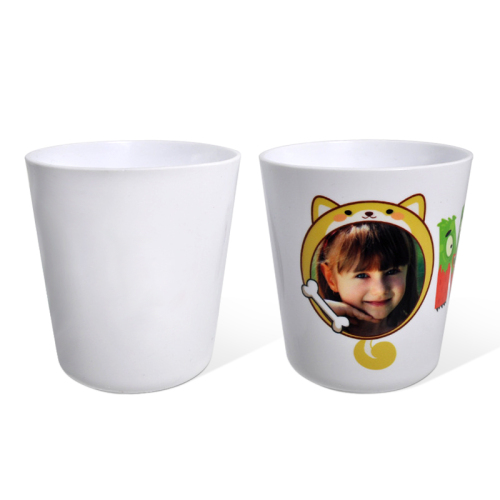 Wholesale Reusable 8oz Sublimation Plastic Kids Tumbler Blanks Coffee Mugs Plastic Gargle Cups for DIY Heat Transfer Printing