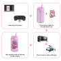 In-stock 16oz Shimmer Glitter Stainless Steel Double Wall Insulated Tumbler Sublimation Blank Colorful Drink Can With Straw