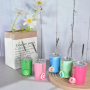 3oz Stainless Steel Mini Shot Glasses Tumbler with Twelve Constellations Keychain Colored Coffee Tumbler With Straw Lid