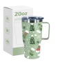 Custom LOGO 20oz Travel Car Tumbler 20oz Powder Coated Tumbler Vacuum Travel Mug Mix 8colors