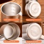 200ml Custom Logo Metal Travel Mug 300ml Silver Double Wall Insulated 400ml Coffee 316 Stainless Steel Cup with Lid Scale Handle