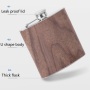 Customized 6oz Portable Stainless Steel SS201 Bottle Vodka Mini Laser Engraving Hip Flasks Pocket Wine Whiskey Wooden Hip Flask