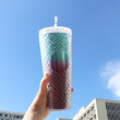 B blue- dark red