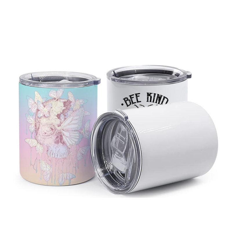 US Warehouse 50pcs/ctn Double Walled Stainless Steel 10oz Sublimation Tumbler Blank Tumblers for Sublimation Without Handle