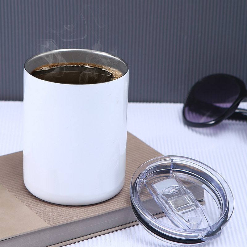 US Warehouse 50pcs/ctn Double Walled Stainless Steel 10oz Sublimation Tumbler Blank Tumblers for Sublimation Without Handle