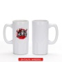 Factory Customized Logo 20oz Ceramic Mug Sublimation Blanks Beer Mug Anti Slip Bottom White Coffee Cup with Handle for Wholesale