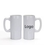 Factory Customized Logo 20oz Ceramic Mug Sublimation Blanks Beer Mug Anti Slip Bottom White Coffee Cup with Handle for Wholesale