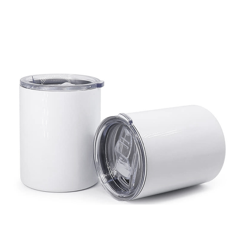 10oz Travel Straight Cup Seamless Sublimation Blanks Tumbler Slide Lid Mug No Handle  Tumbler Hot and Cold