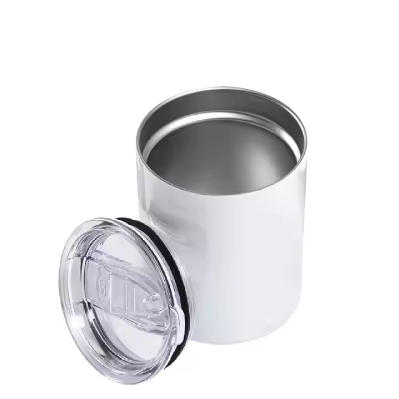 10oz Travel Straight Cup Seamless Sublimation Blanks Tumbler Slide Lid Mug No Handle  Tumbler Hot and Cold