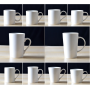 Low MOQ Custom Logo High Quality Ceramic Mugs Personalized Sublimation Heat Press Printing Coffee Cups for Gift Advertising