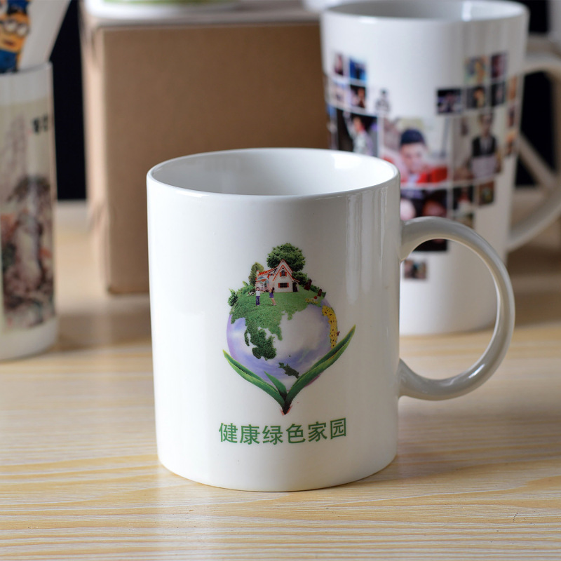Low MOQ Custom Logo High Quality Ceramic Mugs Personalized Sublimation Heat Press Printing Coffee Cups for Gift Advertising