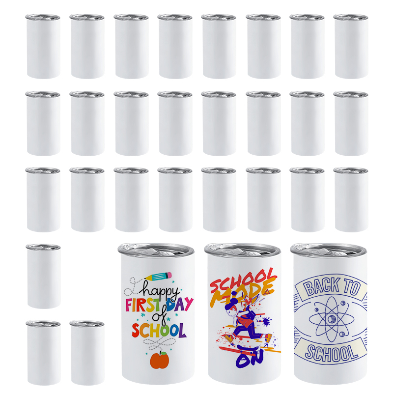 RTS US Warehouse 30PCS/CTN 12oz Double Walled Stainless Steel Straight Sublimation Cup Tumbler for Kids
