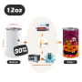 RTS US Warehouse 30PCS/CTN 12oz Double Walled Stainless Steel Straight Sublimation Cup Tumbler for Kids