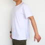 RTS US Small Pack 5pcs/ctn T-shirts US Size L XL XXL Sublimation Blanks Round Neck Oversized Polyester White Color