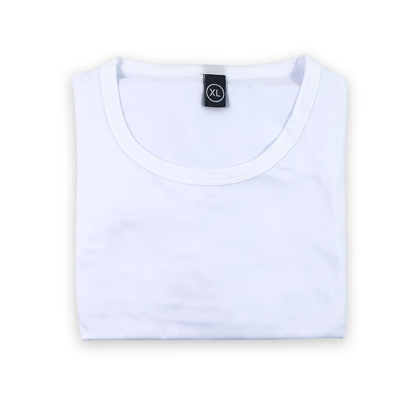 RTS US Small Pack 5pcs/ctn T-shirts US Size L XL XXL Sublimation Blanks Round Neck Oversized Polyester White Color