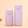 220ml/350ml Stainless Steel Double Walled Water Bottle Flip Top Insulated Tumbler for Home Office and Camping