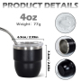 OEM/ODM Customized Stainless Steel 4oz Double Wall Mini Mugs Kids Coffee Mug 4 oz Stackable Coffee Cup With Lids