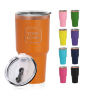 Thermal Cup Stainless Steel Tumbler rainbow 304 Black Insulated Bottle Baratos Por Mayoreo 30 oz Brown Travel Cups