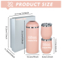 25OZ Powder Coating Double Wall Stainless Steel Wine Bottle Cooler 12oz Tumblers Set With Gift Box