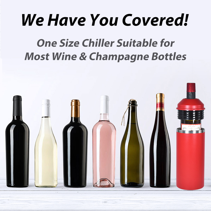 25OZ Powder Coating Double Wall Stainless Steel Wine Bottle Cooler 12oz Tumblers Set With Gift Box