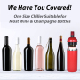 25OZ Powder Coating Double Wall Stainless Steel Wine Bottle Cooler 12oz Tumblers Set With Gift Box