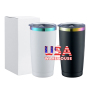 RTS US 20oz Double Wall Stainless Steel Coffee Tumbler Powder Coated Travel Tumbler Cup 25pcs Mixed Lids Novelty Gift Vacuum