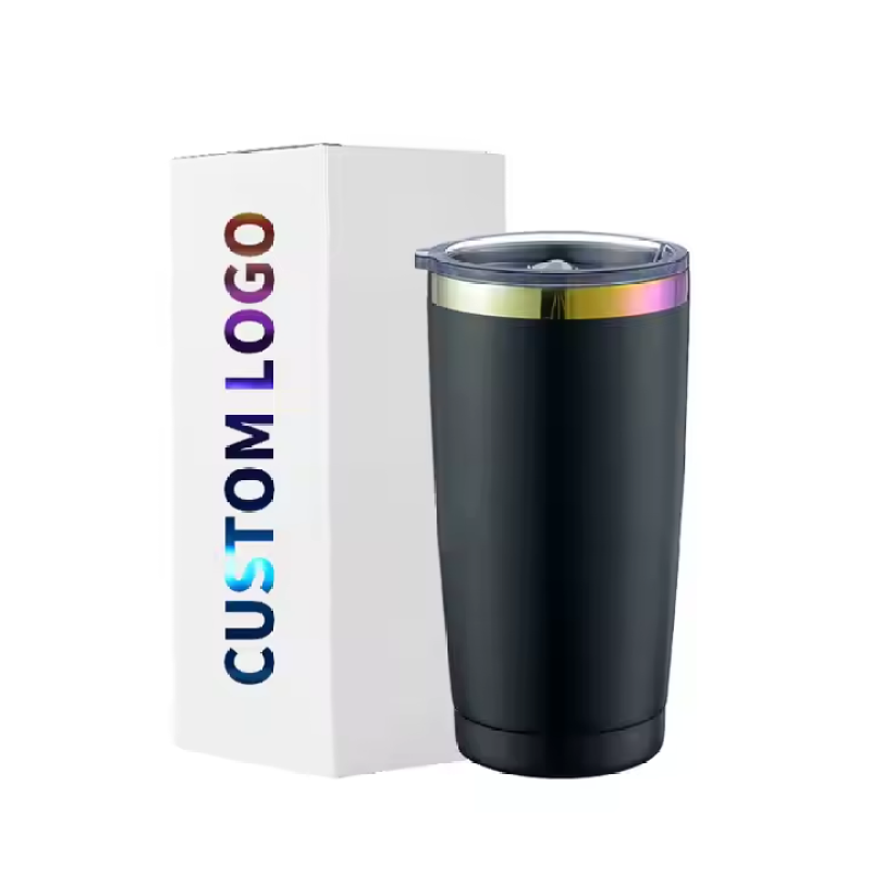 RTS US 20oz Double Wall Stainless Steel Coffee Tumbler Powder Coated Travel Tumbler Cup 25pcs Mixed Lids Novelty Gift Vacuum