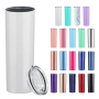 Wholesale Price 20oz Straight Tumbler Glossy /Matte Spray Paint Colored Stainless Steel Tumblers with sealed Lids