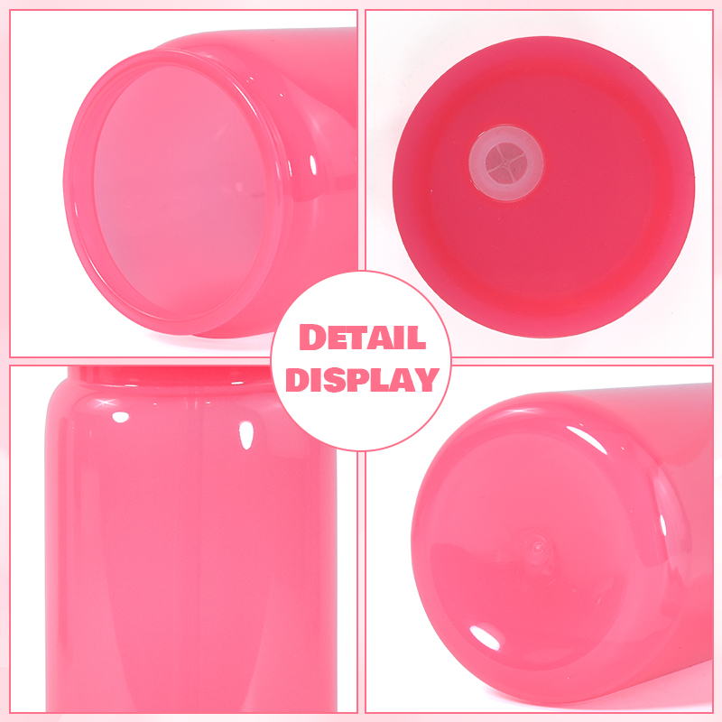16oz Eco-Friendly PC Material Cold Cup Colorful Plastic Tumbler with Straw and Colorful Lids for School & Presentations